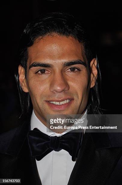 Radamei Falcao arrives at GQ Men of the Year Awards 2012 at Palace Hotel on November 19, 2012 in Madrid, Spain.
