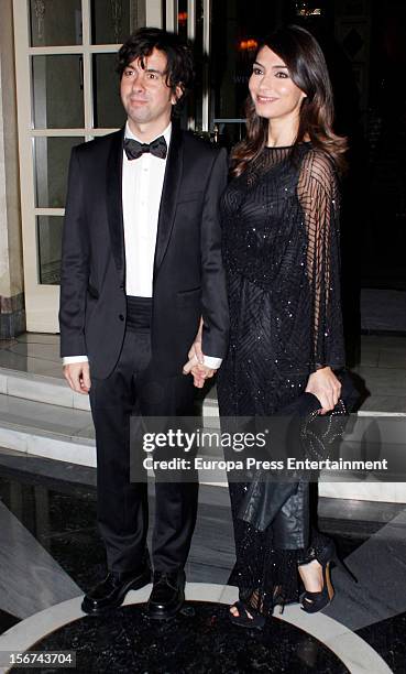 Marta Fernandez and Eduardo Chapero Jackson arrive at GQ Men of the Year Awards 2012 at Palace Hotel on November 19, 2012 in Madrid, Spain.