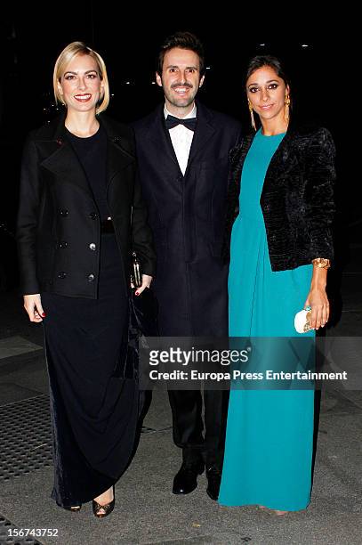 Kira Miro, Julian Lopez and Mariam Hernandez arrive at GQ Men of the Year Awards 2012 at Palace Hotel on November 19, 2012 in Madrid, Spain.