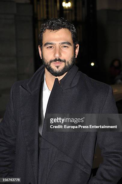 Antonio Velazquez arrives at GQ Men of the Year Awards 2012 at Palace Hotel on November 19, 2012 in Madrid, Spain.
