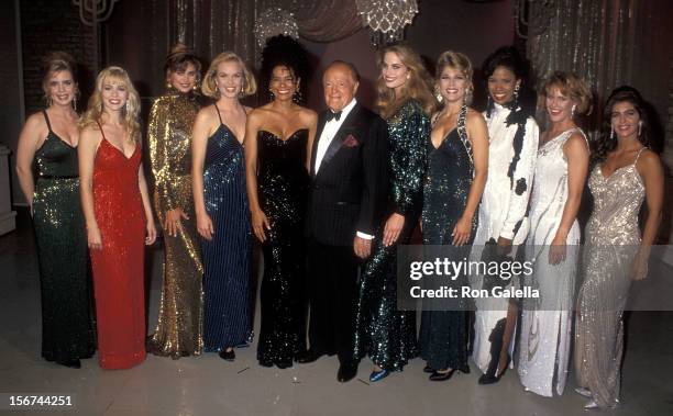 Actress Martha Byrne, actress Jennie Garth, model Kathy Ireland, acterss Lara Piper, actress Alex Datcher, entertainer Bob Hope, actress Monika...