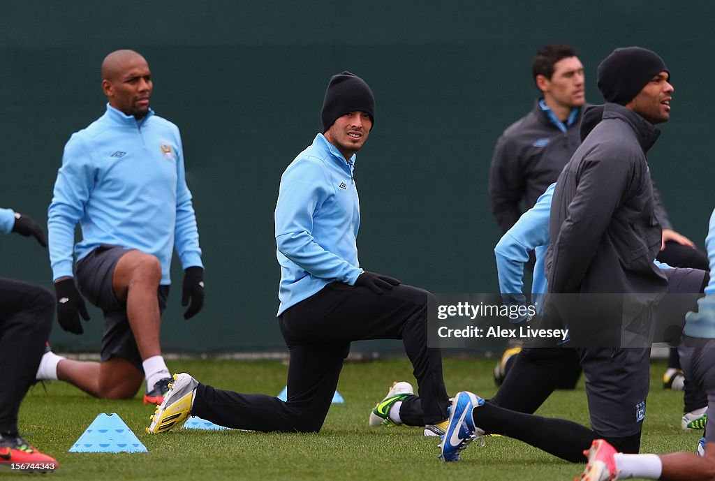 Manchester City Training and Press Conference