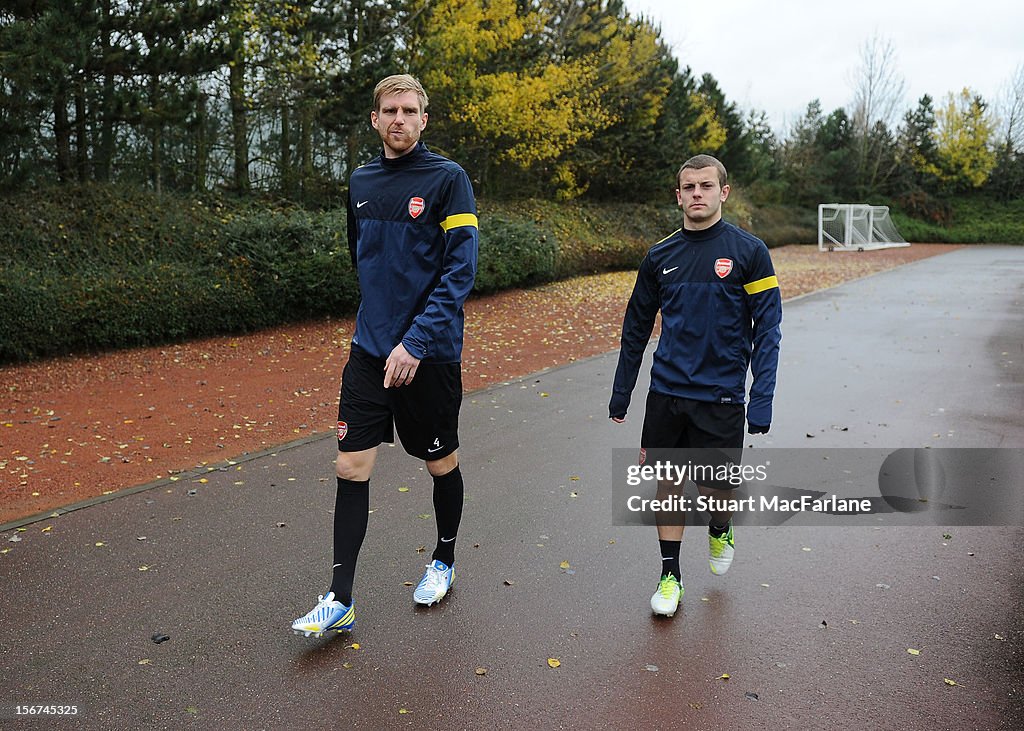 Arsenal Training Session & Press Conference