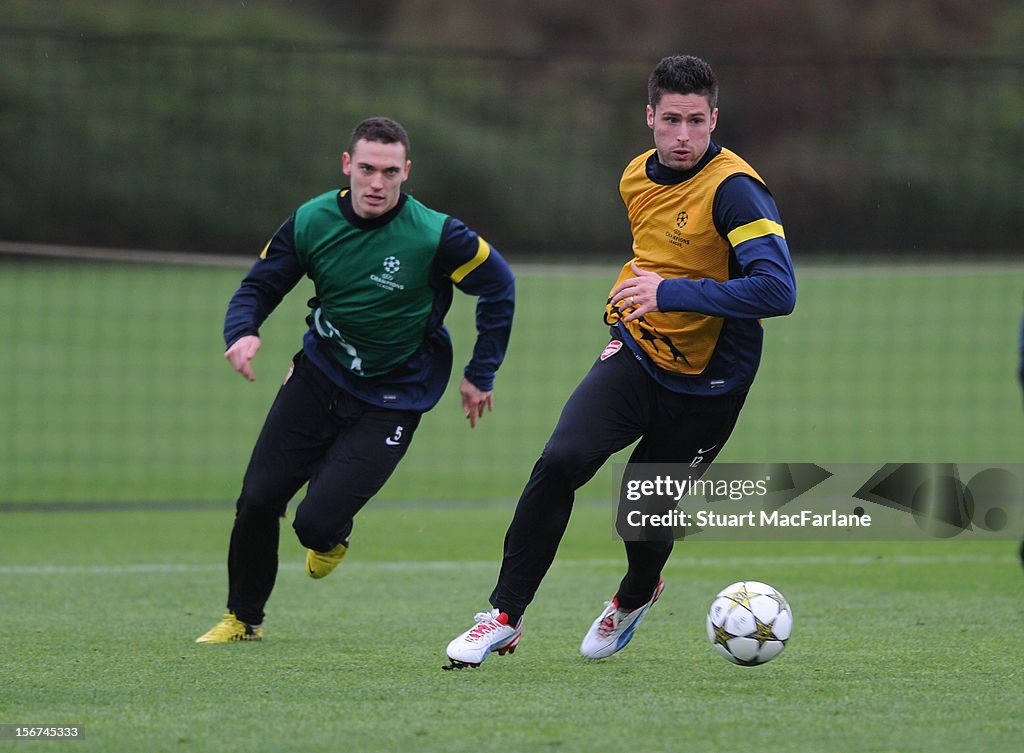 Arsenal Training Session & Press Conference