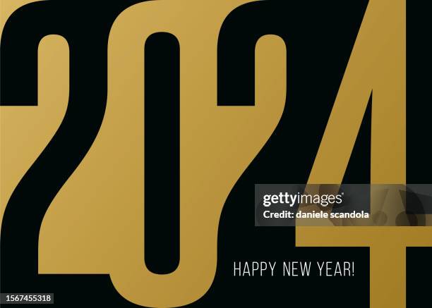 stockillustraties, clipart, cartoons en iconen met happy new year 2024 background. - happy new month