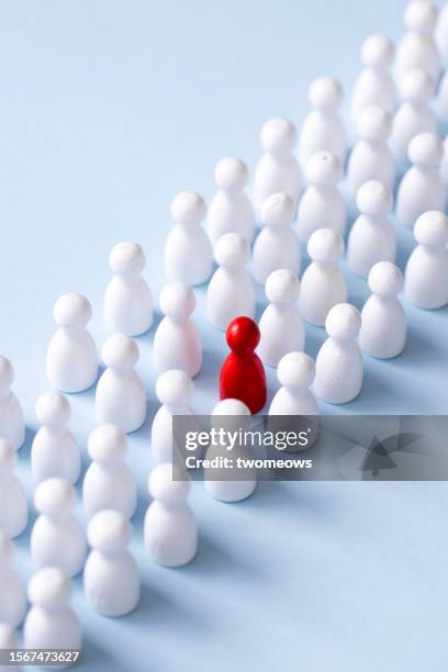 singled out concept still life with figurine. stock photo. - expressions imagées photos et images de collection