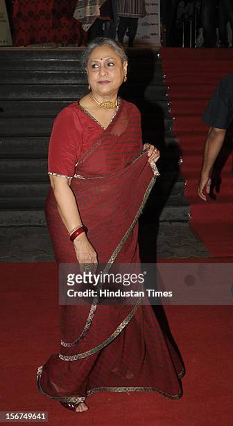 Actress Jaya Bachchan attending Special Screening of Film Chitagong at Cinemax on October 3, 2012 in Mumbai, India. "