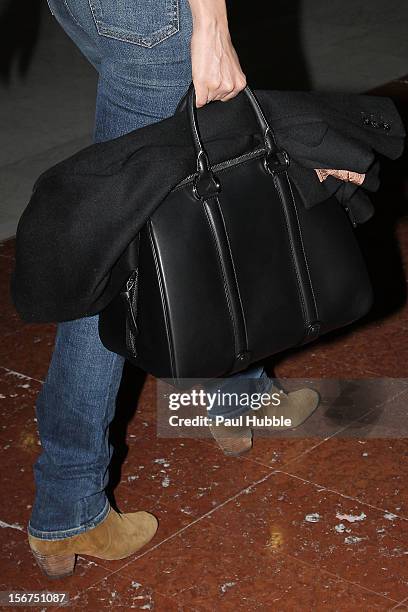 Actress Diane Kruger is sighted at aeroport de Roissy on November 20, 2012 in Paris, France.