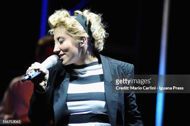 Malika Ayane performs at the Europa Auditorium on November 19, 2012 in Bologna, Italy.