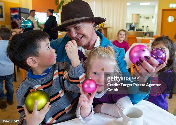 Barbara Engel attends the Celebrity Charity Cooking with children at the CJD on November 20, 2012 in Berlin, Germany.