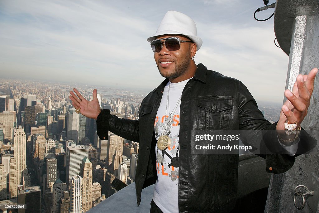State Flo Rida Flo Rida visits The Empire State Building on November 20, 2012 in New ...