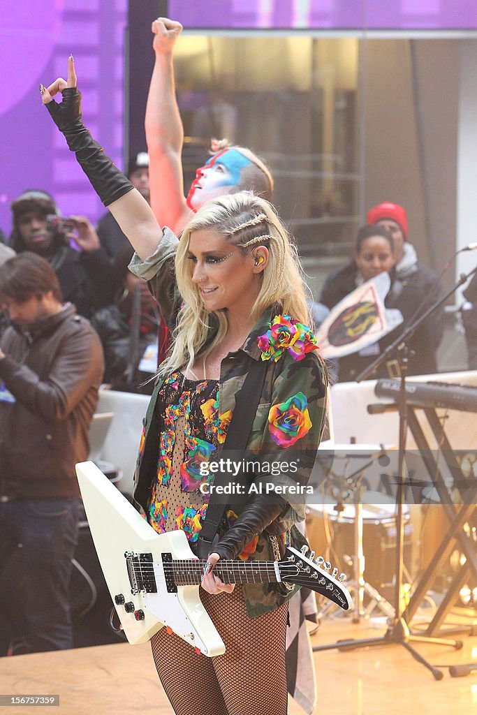 Ke$ha Performs On NBC's "Today" Annual Thanksgiving Week Of Concerts