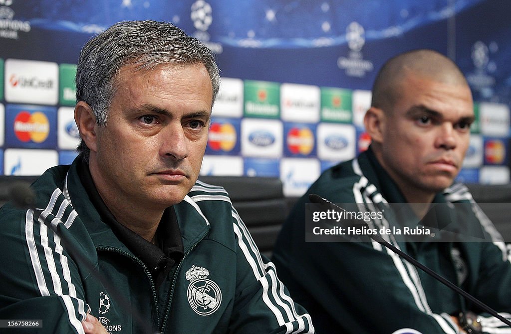 Real Madrid Training And Press Conference