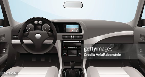 Fictional Vector Car Cockpit Fictional Vector Car Cockpit