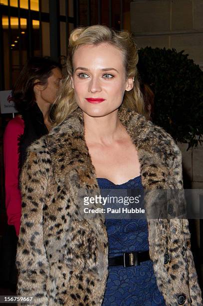 Actress Diane Kruger is seen on the 'Place Vendome' on November 20, 2012 in Paris, France.