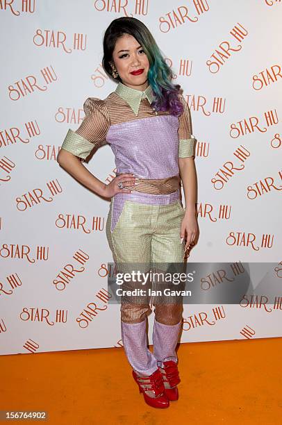 Star Hu attends the Star Hu store launch party on November 20, 2012 in London, United Kingdom.