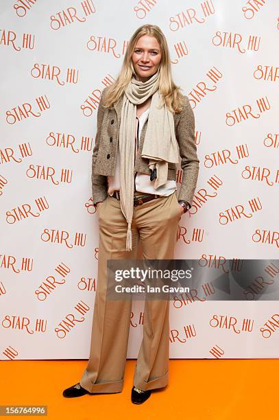 Jodie Kidd attends the Star Hu store launch party on November 20, 2012 in London, United Kingdom.