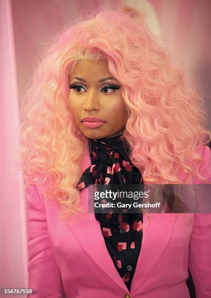 Singer Nicki Minaj attends Nicki Minaj's 'Pink Friday' Fragrance Holiday Season Celebration at Macy's Queens Center on November 20, 2012 in New York...