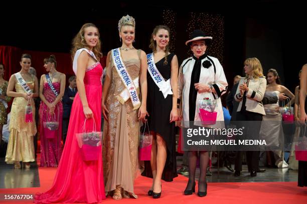 The new Miss Paris, Candice Mejane-Bourbon , Miss National Prestige Christelle Roka, the new Miss Ile-de-France Marine Mamolitti and French beauty...