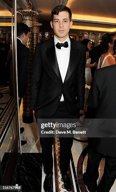 Mark Ronson attends a drinks reception at the Amy Winehouse Foundation Ball held at The Dorchester on November 20, 2012 in London, England.