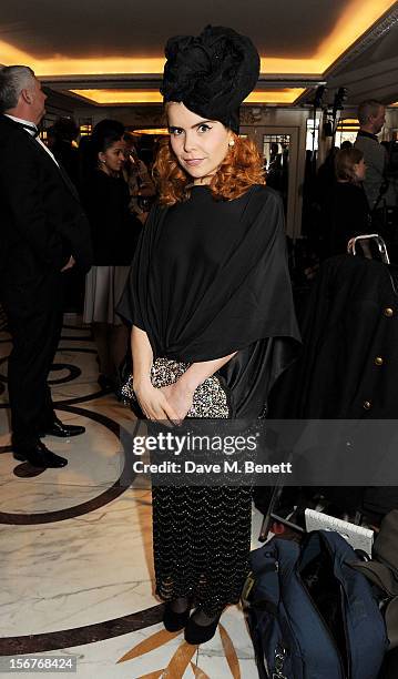 Paloma Faith attends a drinks reception at the Amy Winehouse Foundation Ball held at The Dorchester on November 20, 2012 in London, England.