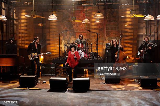 Episode 4356 -- Pictured: Musical guest Wanda Jackson peforms on November 20, 2012 --