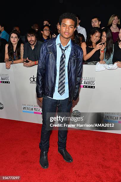 Actor Trevor Jackson attends the 40th American Music Awards held at Nokia Theatre L.A. Live on November 18, 2012 in Los Angeles, California.