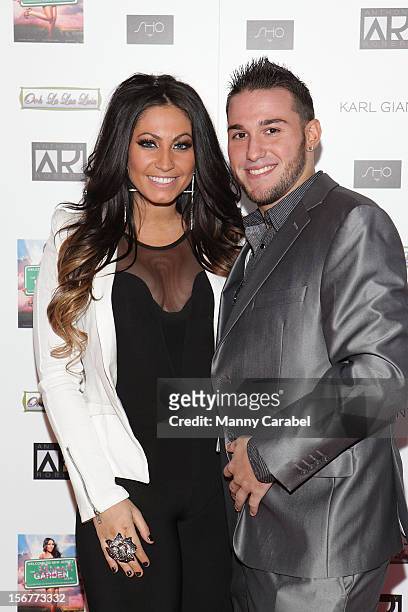 Tracy DiMarco and fiance Corey Eps attend "The Glamour State:225 Years Of Stylish Innovation" Book Launch Party on November 20, 2012 in Elizabeth,...