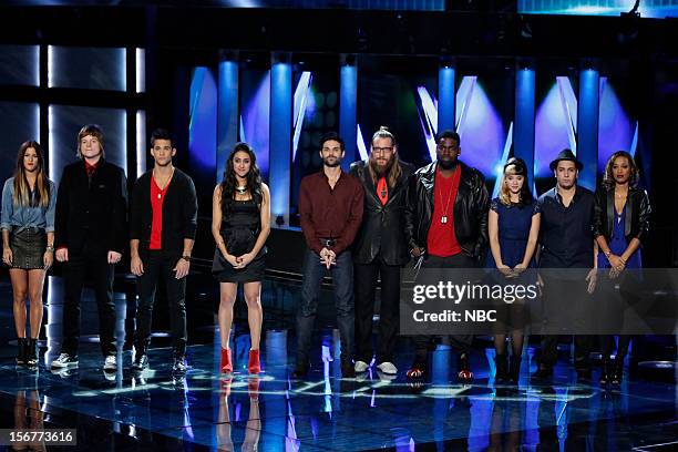 Live Show" Episode 319B -- Pictured: Cassadee Pope, Terry McDermott, Dez Duron, Sylvia Yacoub, Cody Belew, Nicholas David, Trevin Hunte, Melanie...