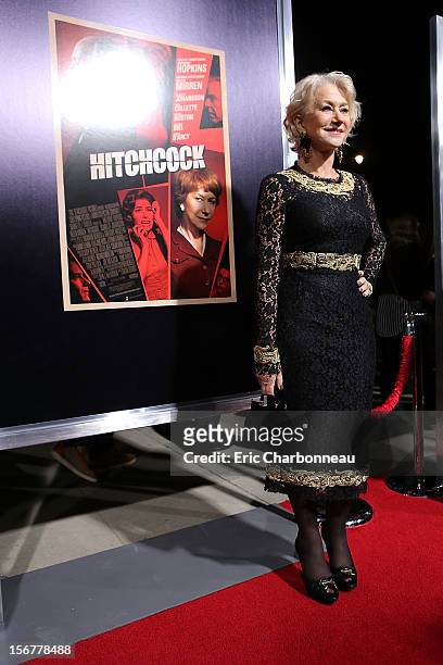 Helen Mirren at Fox Searchlight Pictures' "Hitchcock" Los Angeles Premiere held at AMPAS Samuel Goldwyn Theater on November 20, 2012 in Beverly...