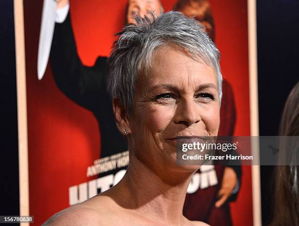 Actress Jamie Lee Curtis arrives at the Premiere Of Fox Searchlight Pictures' "Hitchcock" at AMPAS Samuel Goldwyn Theater on November 20, 2012 in...