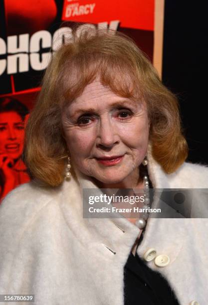 Actress Piper Laurie arrives at the Premiere Of Fox Searchlight Pictures' "Hitchcock" at AMPAS Samuel Goldwyn Theater on November 20, 2012 in Beverly...