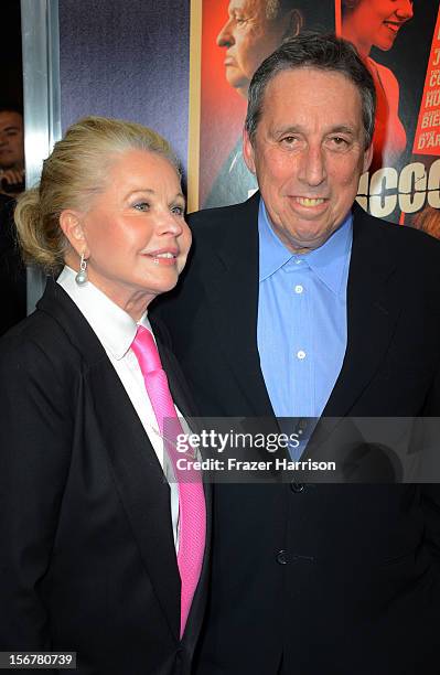 Producer Ivan Reitman and Genevieve Robert arrive at the Premiere Of Fox Searchlight Pictures' "Hitchcock" at AMPAS Samuel Goldwyn Theater on...