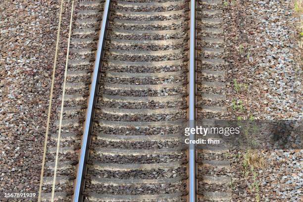 empty single railway track - consumer protection stock pictures, royalty-free photos & images