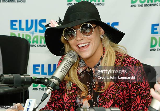 Ke$ha visits at Z100 Studio on November 20, 2012 in New York City.