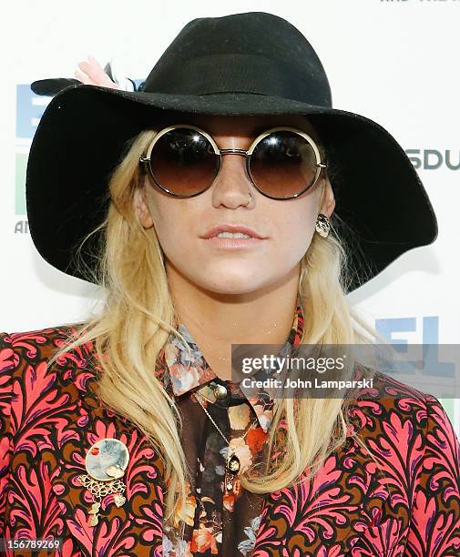 Ke$ha visits at Z100 Studio on November 20, 2012 in New York City.