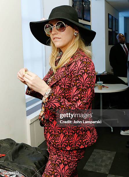 Ke$ha visits at Z100 Studio on November 20, 2012 in New York City.