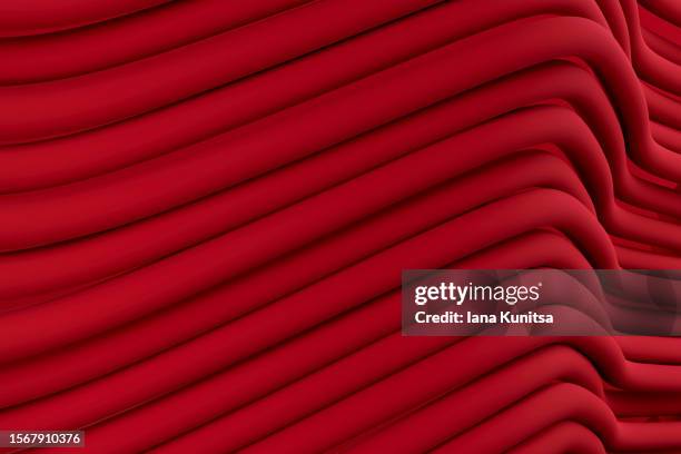 abstract futuristic red, pink, viva magenta background. 3d pattern. - maroon swirl stock pictures, royalty-free photos & images