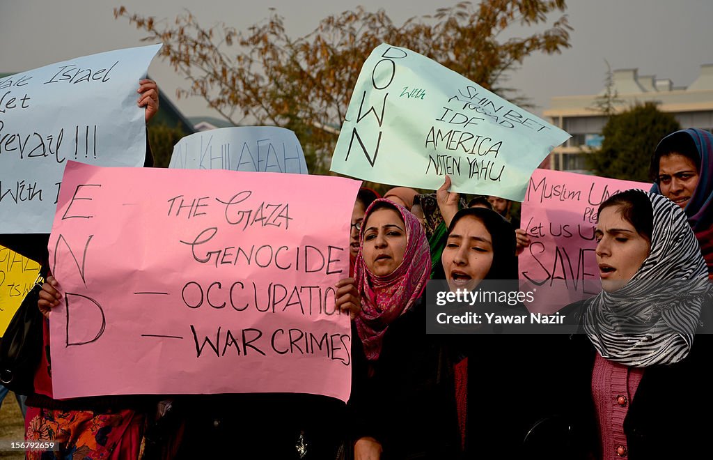 Anti-Israel Protesters Gather In Kashmir