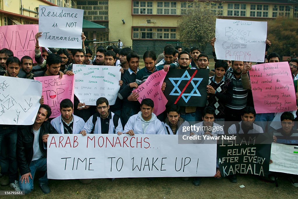 Anti-Israel Protesters Gather In Kashmir