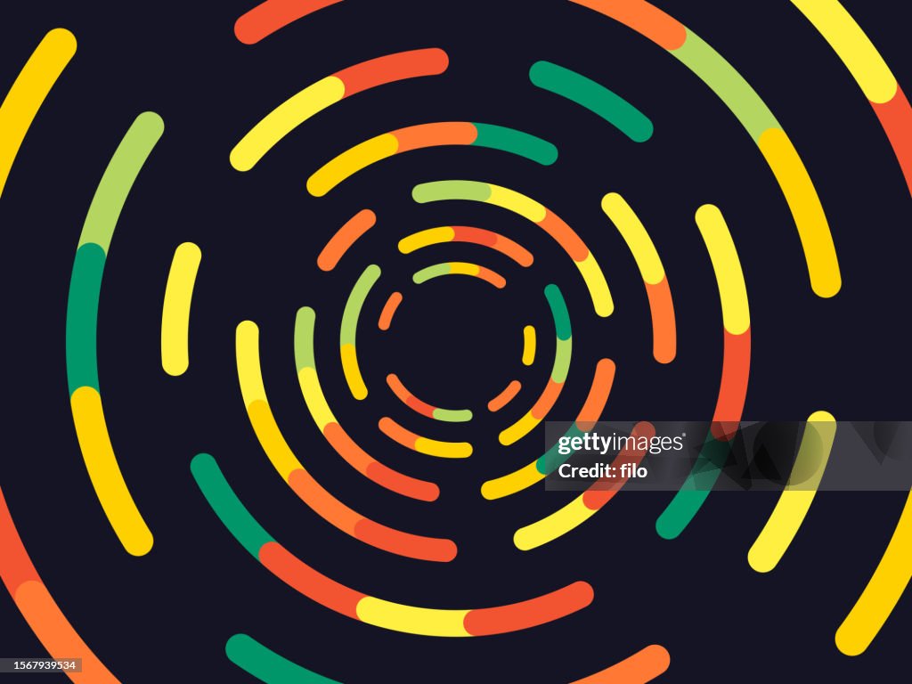 Modern Circle Zoom Abstract Background