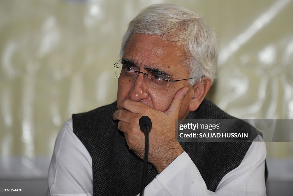 INDIA-POLITICS-KHURSHID