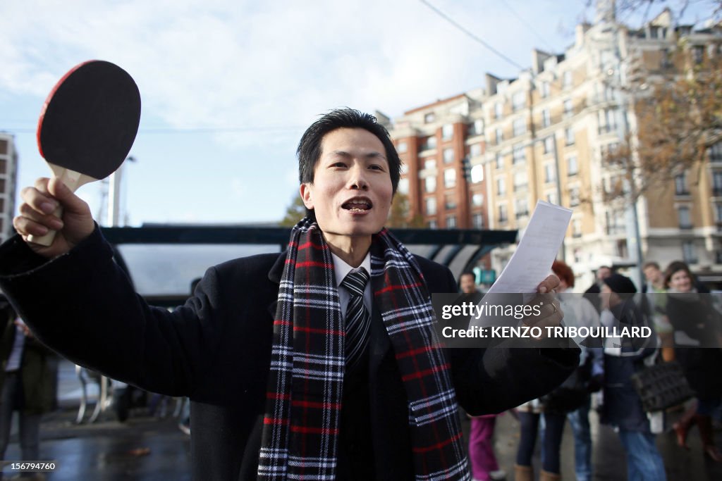 FRANCE-CHINA-IMMIGRATION-MEDIA-DEMONSTRATION