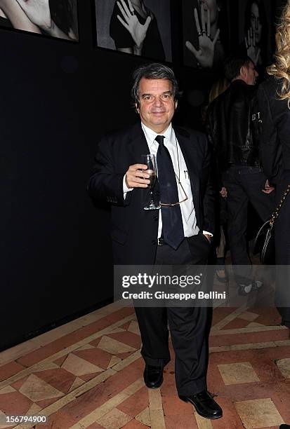 Renato Brunetta attend the Bulgari 'Stop Think Give' exhibition preview and cocktail at Palazzo Pecci Blunt on November 15, 2012 in Rome, Italy.