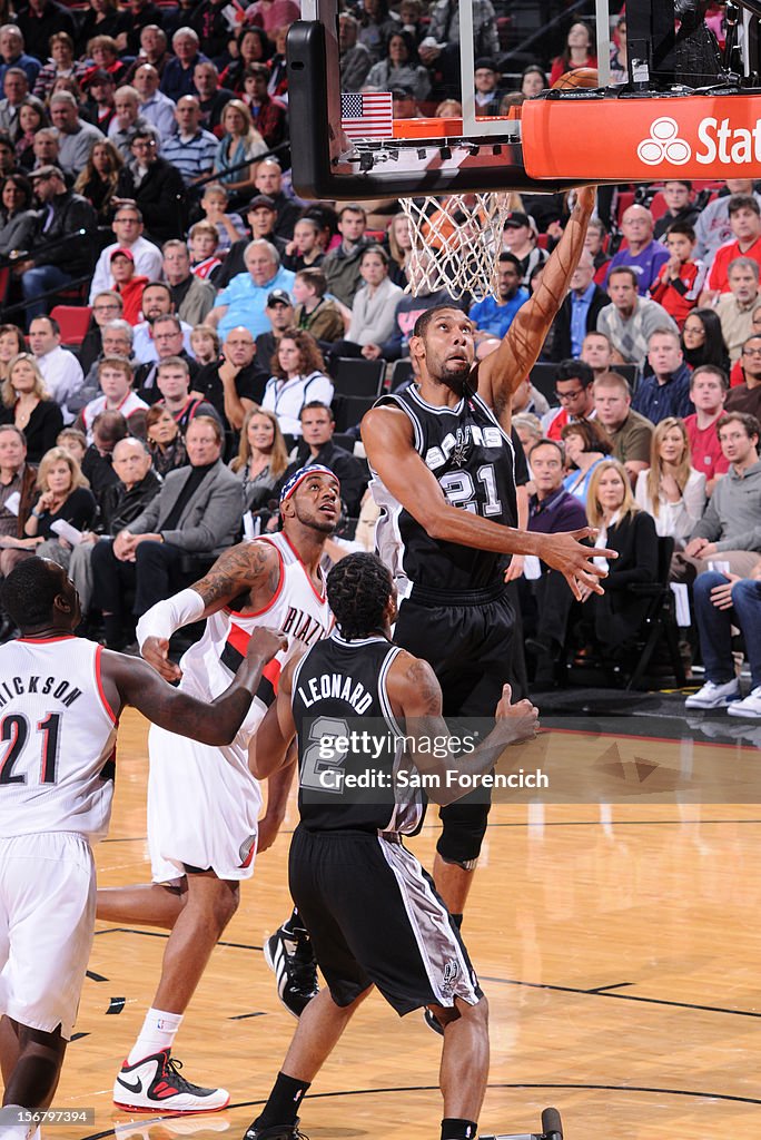 San Antonio Spurs v Portland Trail Blazers