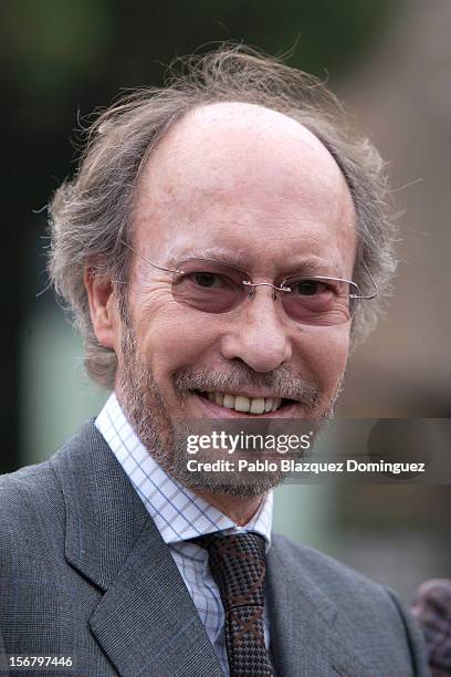 Spanish fashion designer Jose Luis Medina inaugurates Wool Week 2012 at Colon Square on November 21, 2012 in Madrid, Spain.