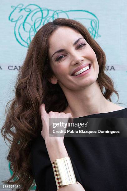 Model Eugenia Silva inaugurates Wool Week 2012 at Colon Square on November 21, 2012 in Madrid, Spain.