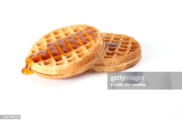 waffles - stroopwafel stockfoto's en -beelden