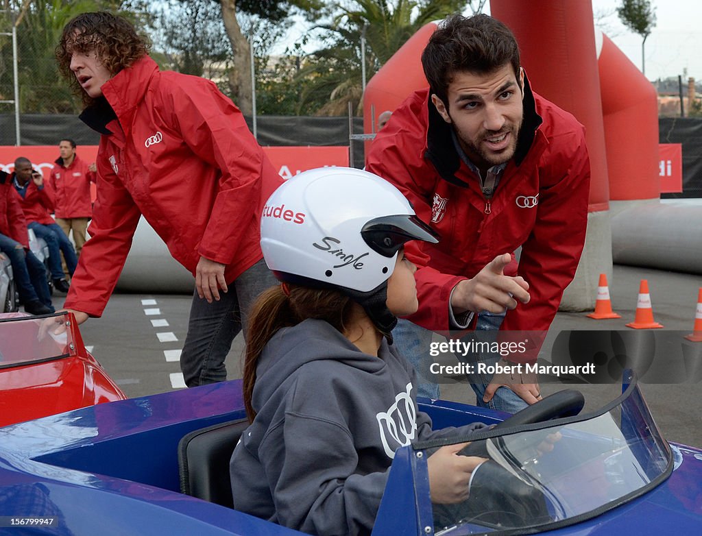 Barcelona FC Players Receive New Audi Cars in Barcelona