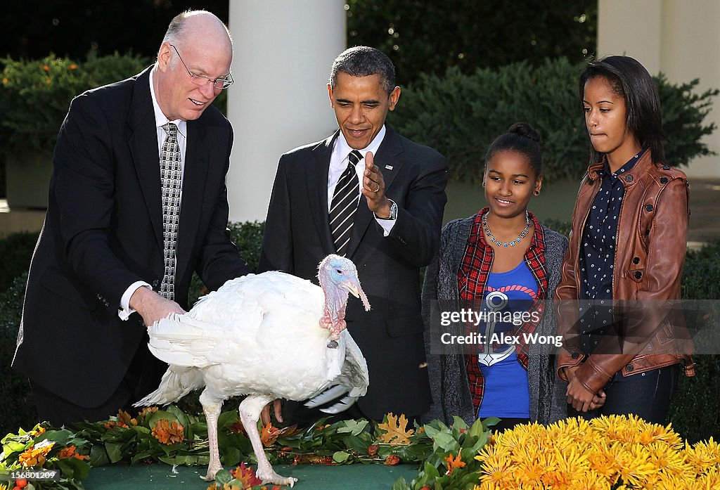 President Obama Pardons Thanksgiving Turkey At White House